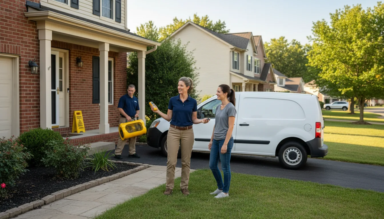 Residential water damage restoration in Latrobe, PA